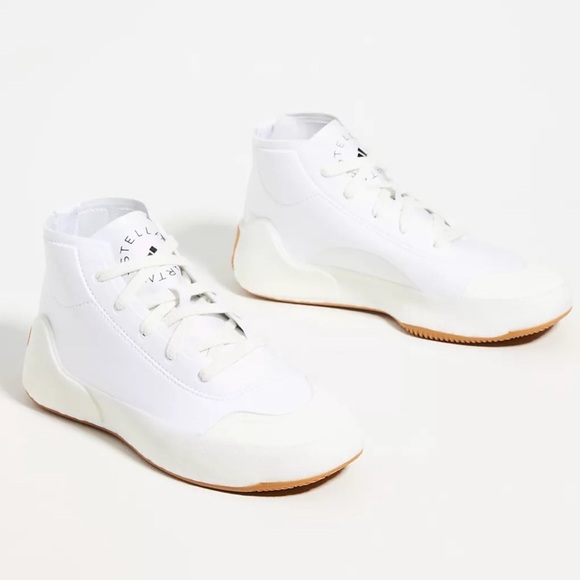 ADIDAS BY STELLA MCCARTNEY X TREINO MID WHITE GUM SIZE 6 - Picture 2 of 14